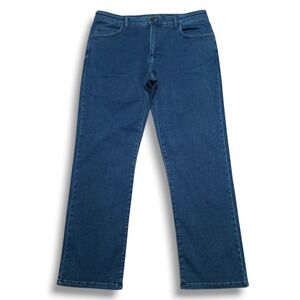 Jack of Spades High Roller Jeans Mens 35 x 30 Blue Comfort Fit Straight Leg